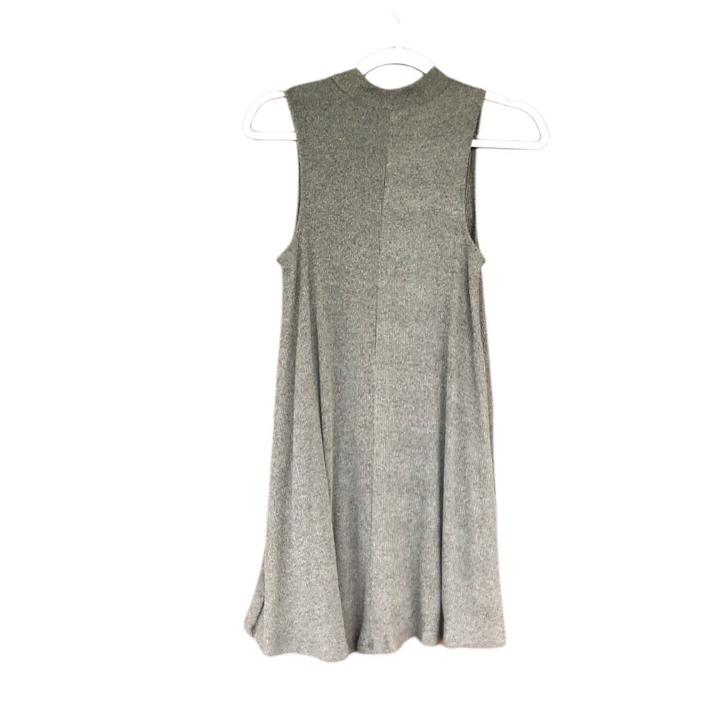 NWT Michele by Comune Mock Neck Sleeveless Dress Size M Darker Khaki Green